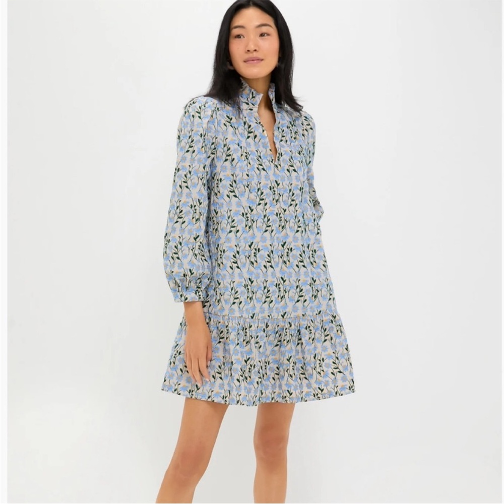 NWT Tuckernuck Blue Daisy Embroidered Palmerston Dress - Large
